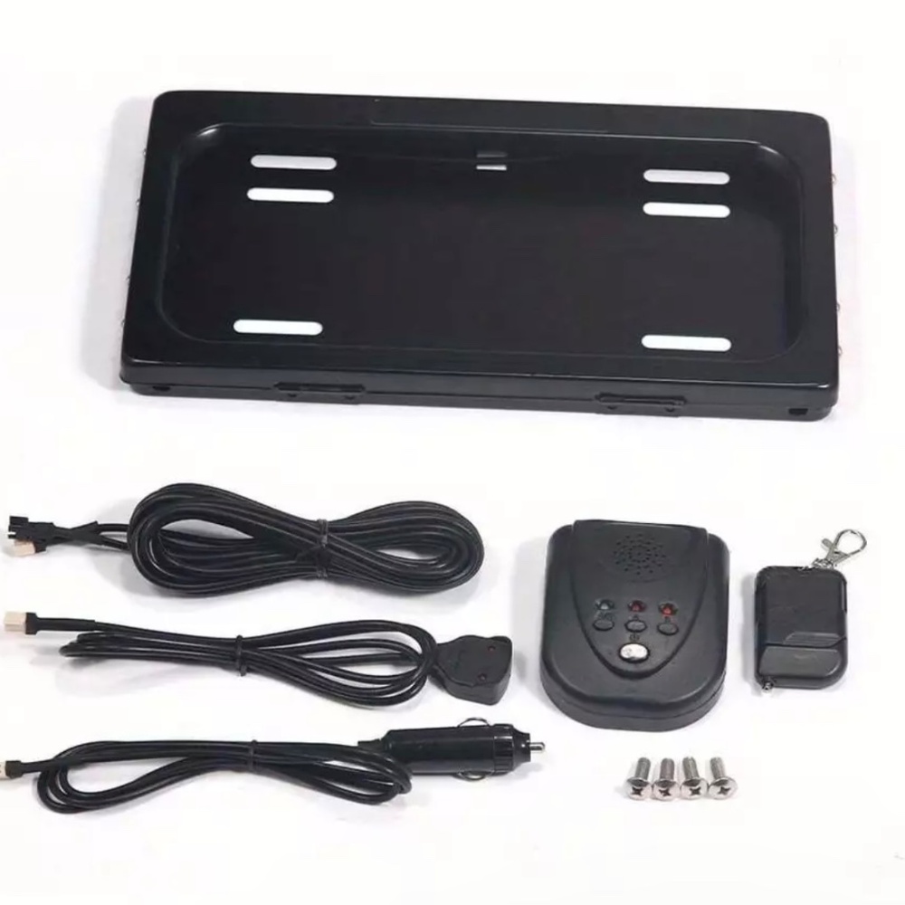 2pc License Plate Shutter Frame - Picture 4 of 16